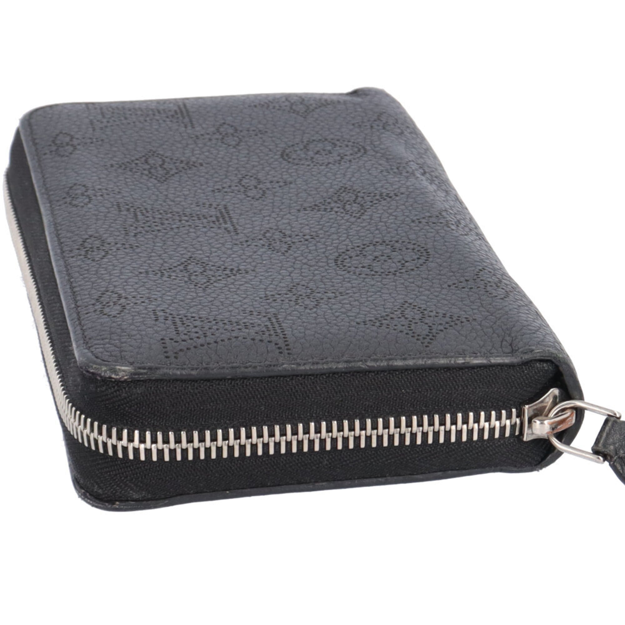 Louis Vuitton Black Mahina Leather Long Wallet