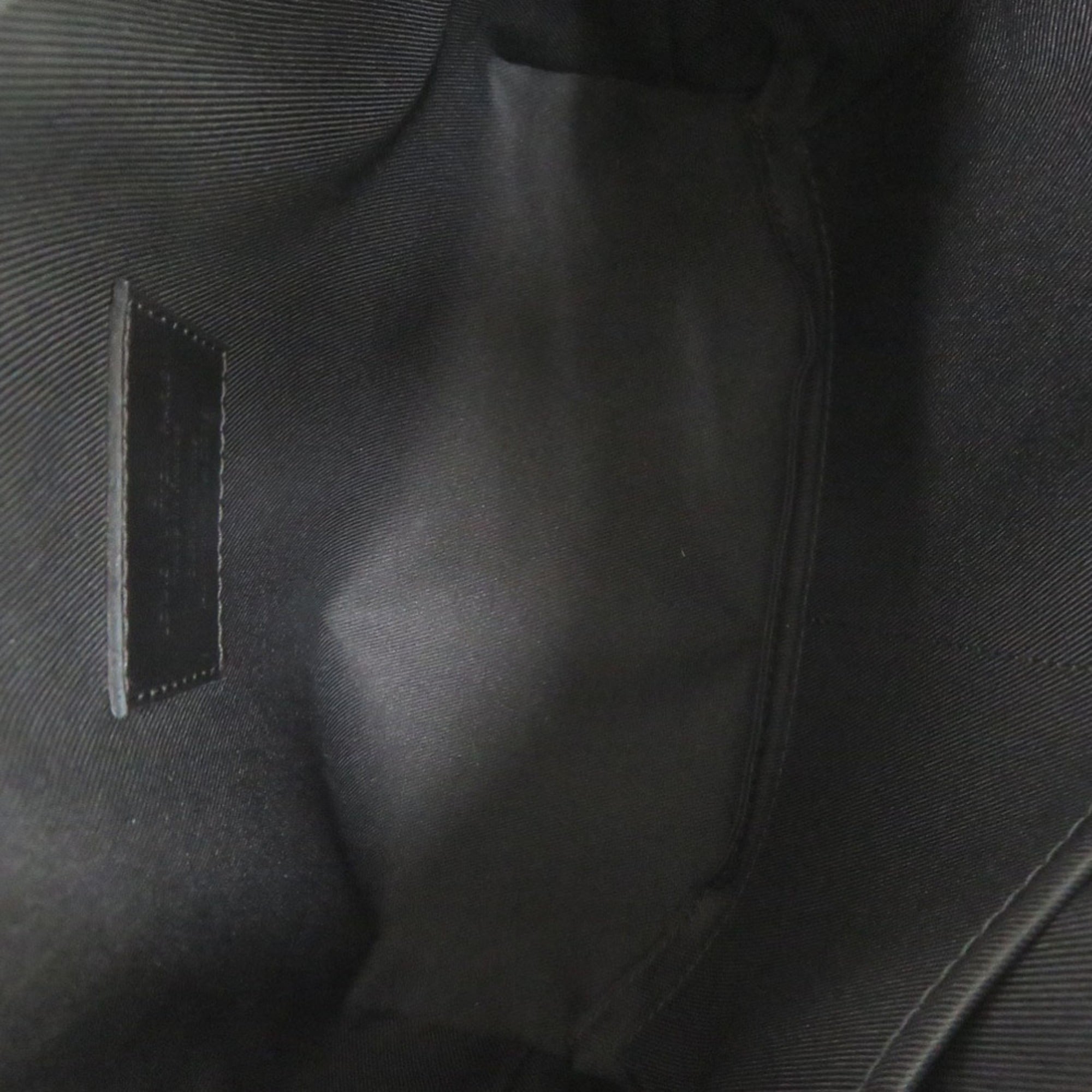 Louis Vuitton Black Leather Shoulder Bag