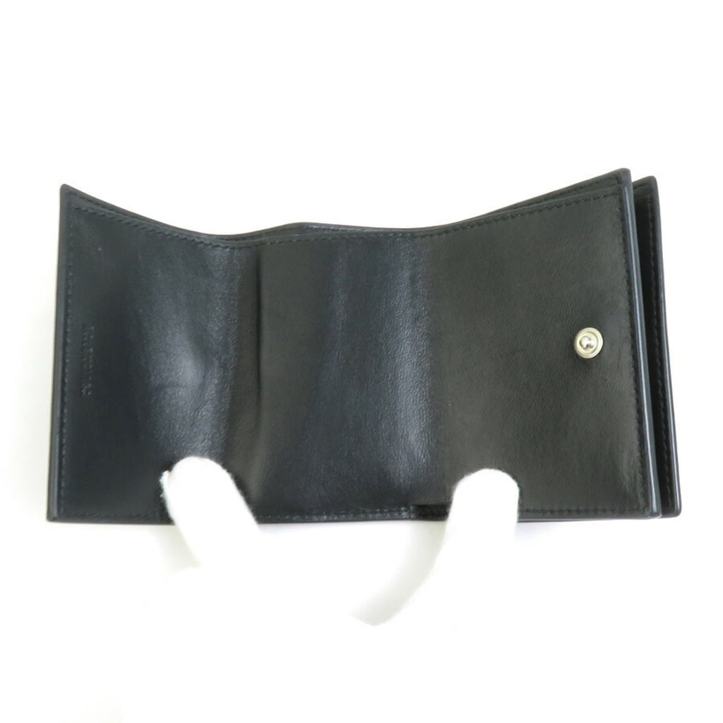 Balenciaga Black Leather Wallet (Tri-Fold)