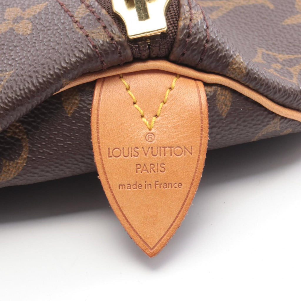 Louis Vuitton Brown Coated Canvas Pvc Monogram Leather Boston Bag