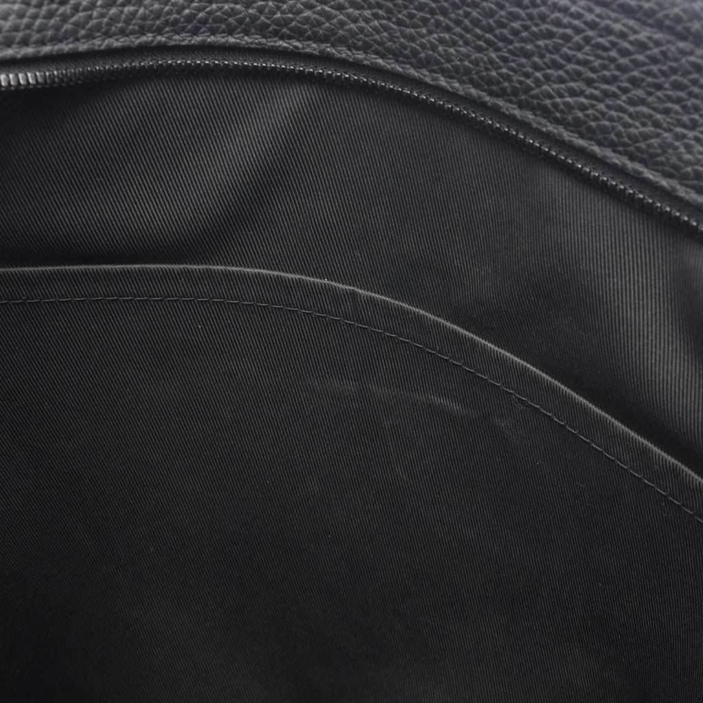 Louis Vuitton Black Leather Tote Bag
