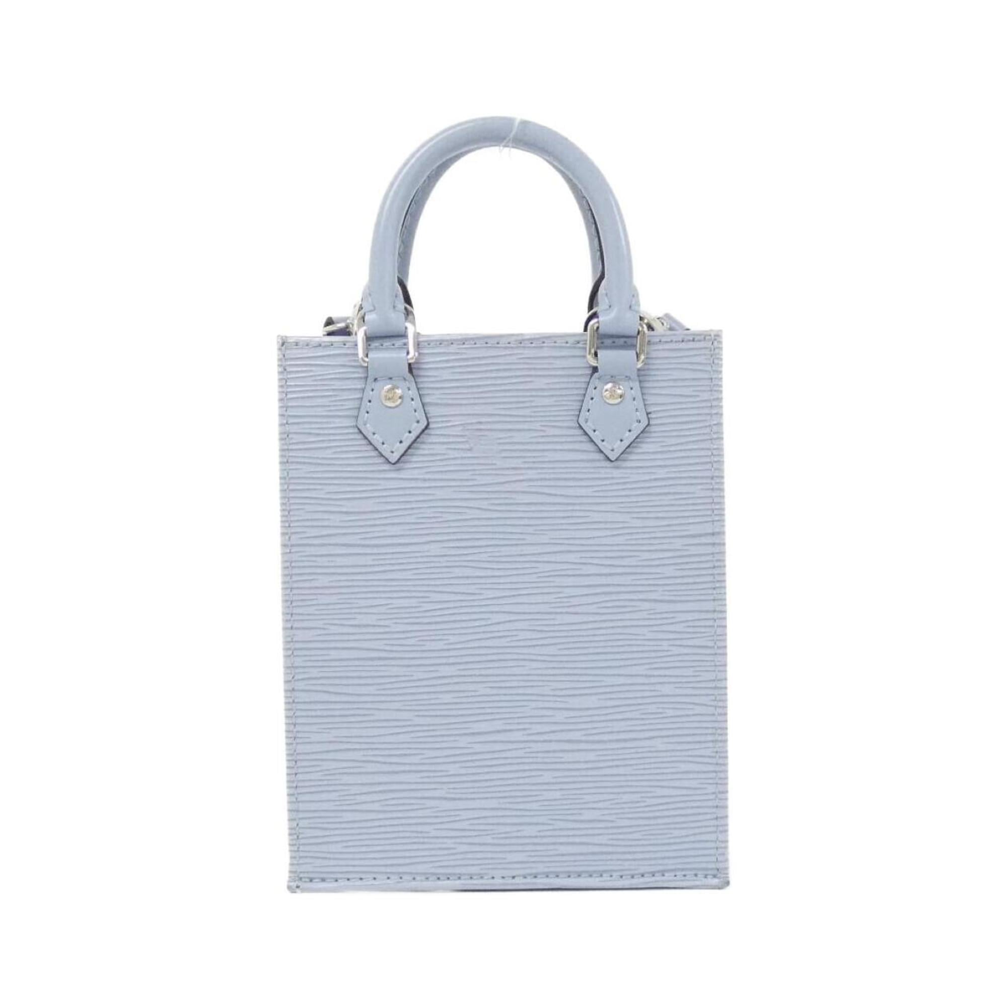 Louis Vuitton Light Blue Leather Handbag