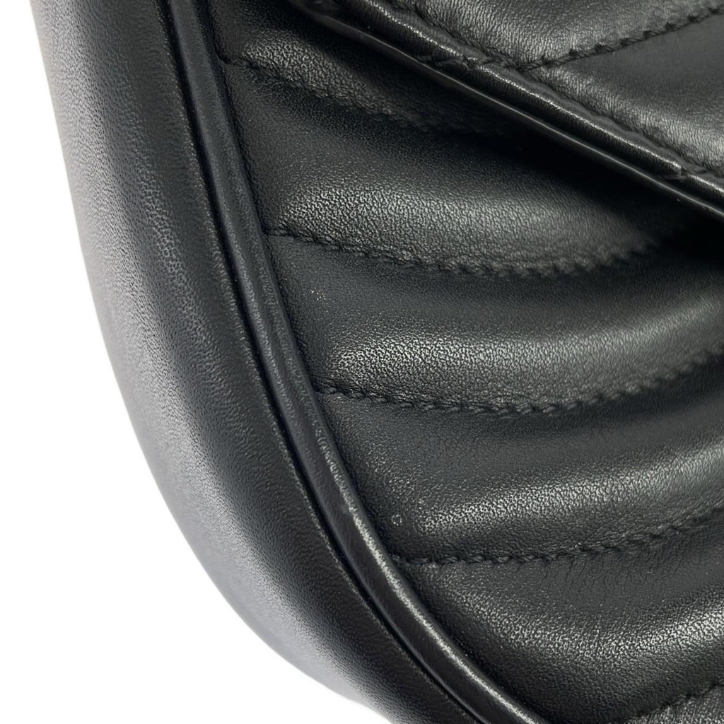 Louis Vuitton Black Leather Shoulder Bag