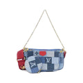 Louis Vuitton Blue Rouge Canvas Pochette Pouch Shoulder Bag
