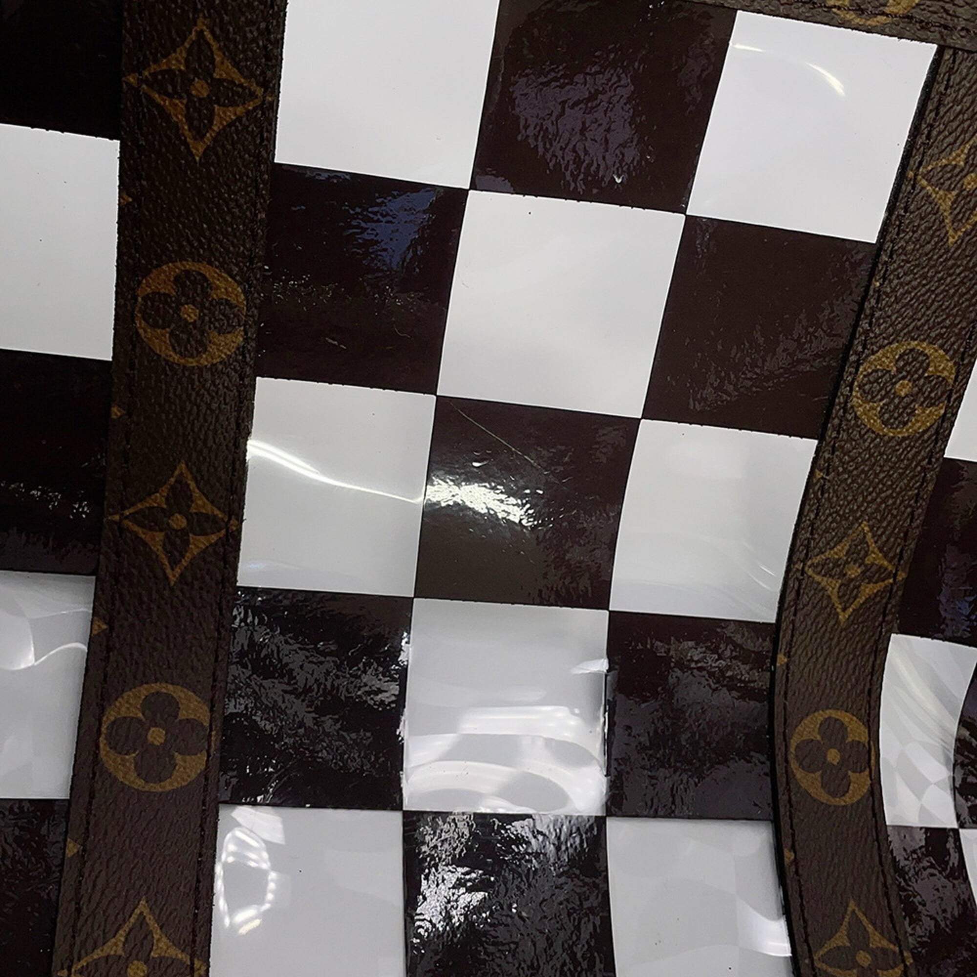 Louis Vuitton Brown Clear Pvc Boston Bag