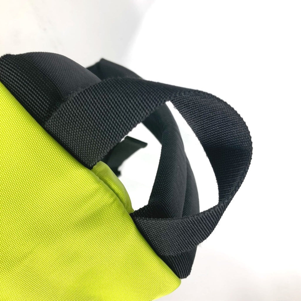 Balenciaga Black Yellow Nylon Canvas Backpack