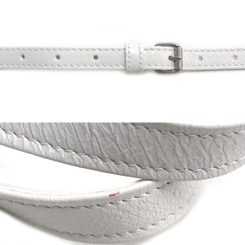 Balenciaga White Leather Shoulder