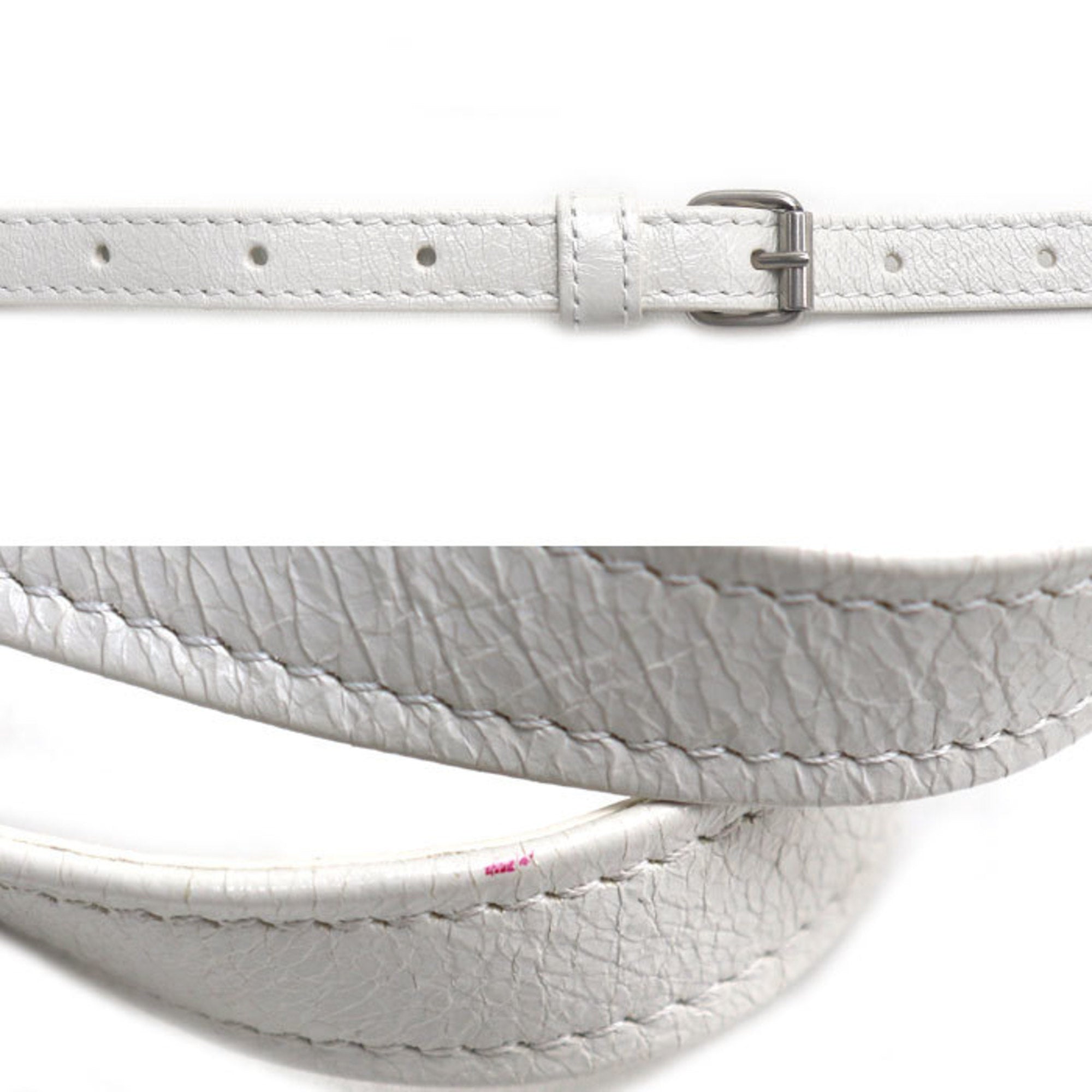Balenciaga White Leather Shoulder