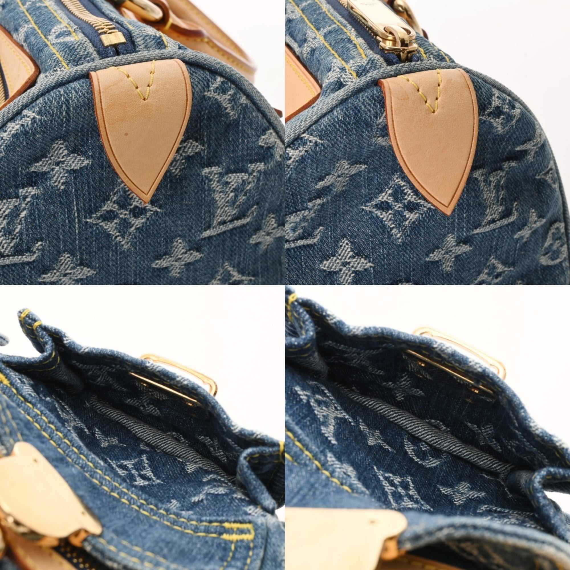 Louis Vuitton Blue Monogram Denim Handbag