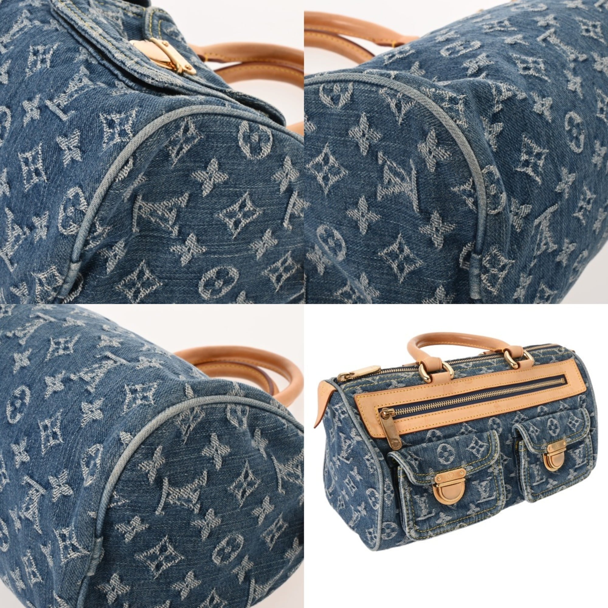 Louis Vuitton Blue Monogram Denim Handbag