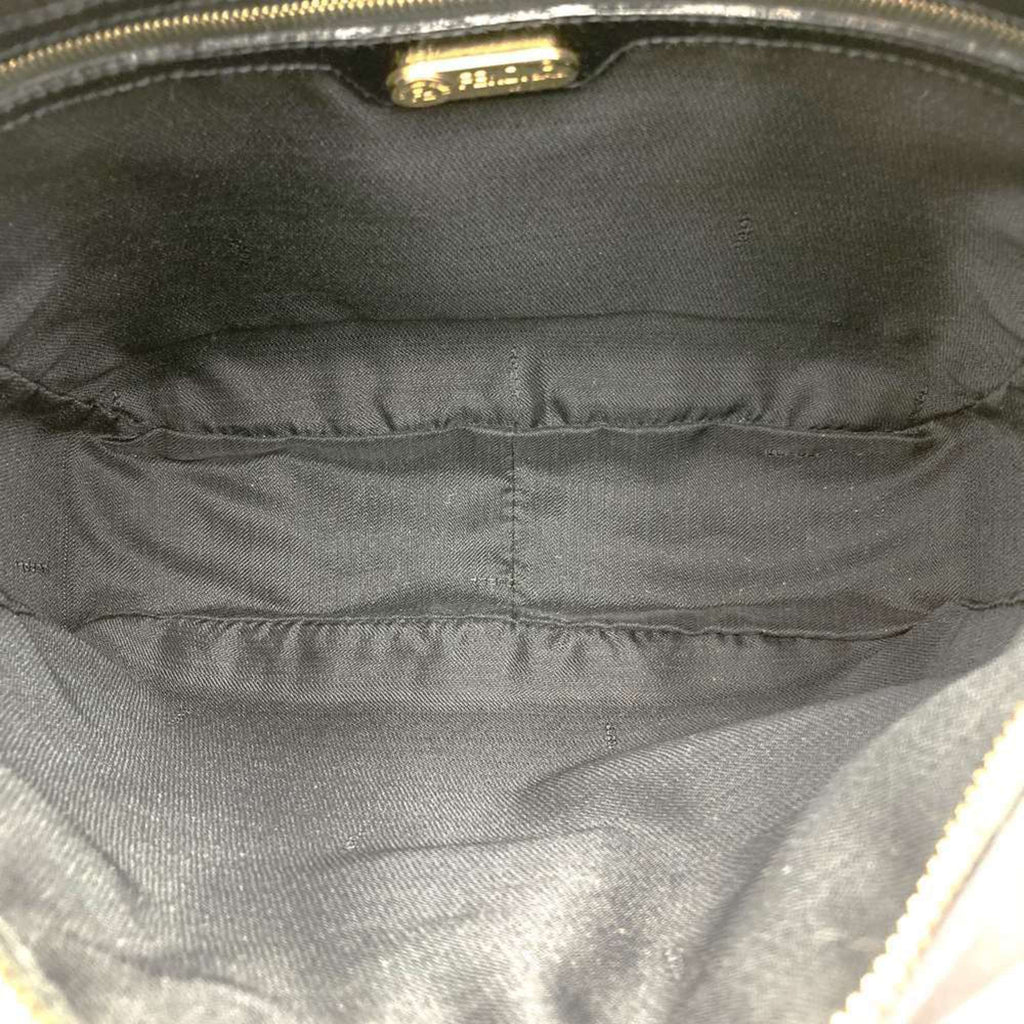 Fendi Black Nylon Leather Shoulder Bag