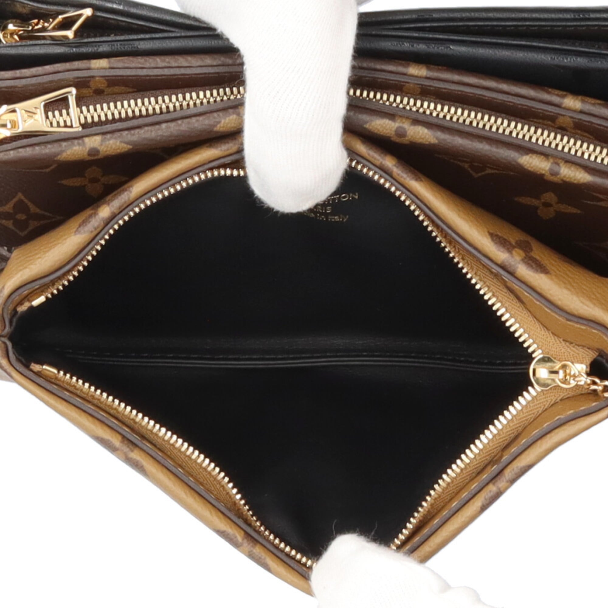 Louis Vuitton Monogram Brown Monogram Monogram Reverse Monogram Monogram Reverse Pochette Shoulder Bag