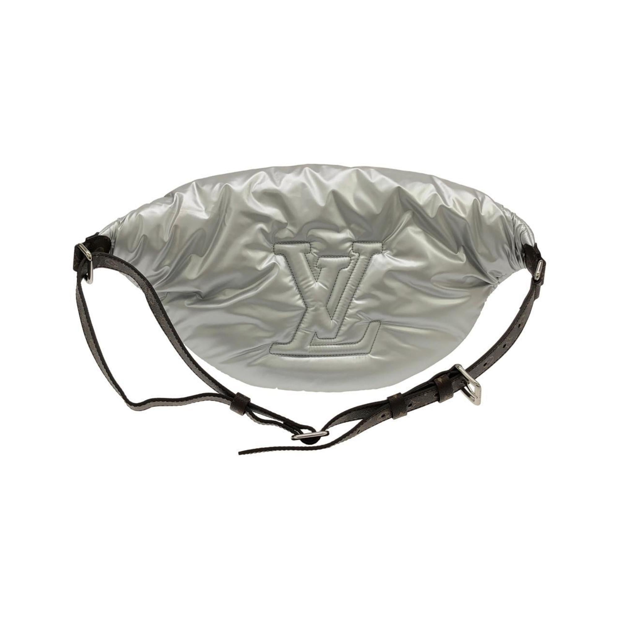 Louis Vuitton Silver Nylon Handbag