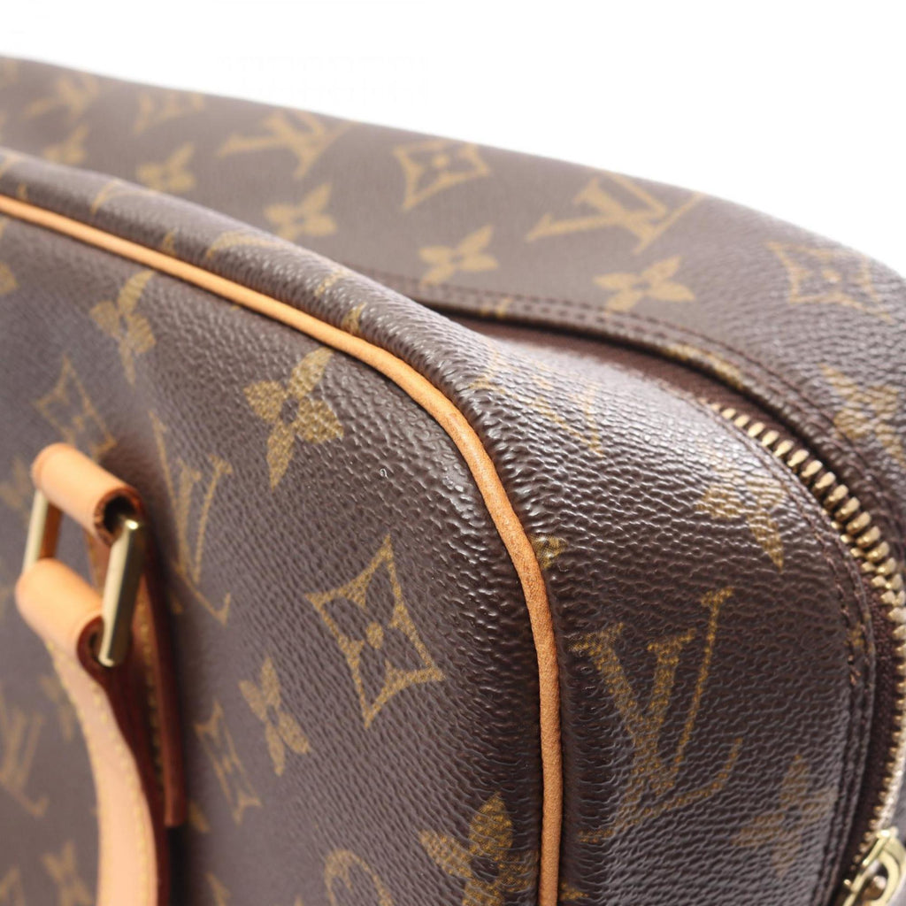 Louis Vuitton Brown Coated Canvas Leather Handbag Shoulder Bag