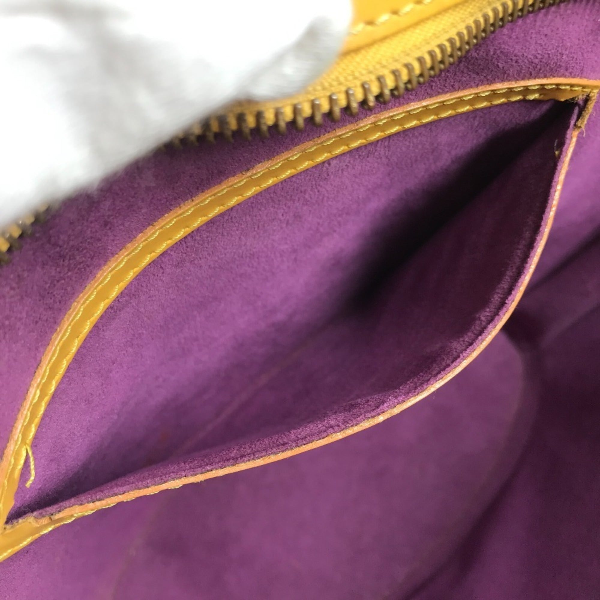 Louis Vuitton Yellow Epi Leather Handbag Tote Bag