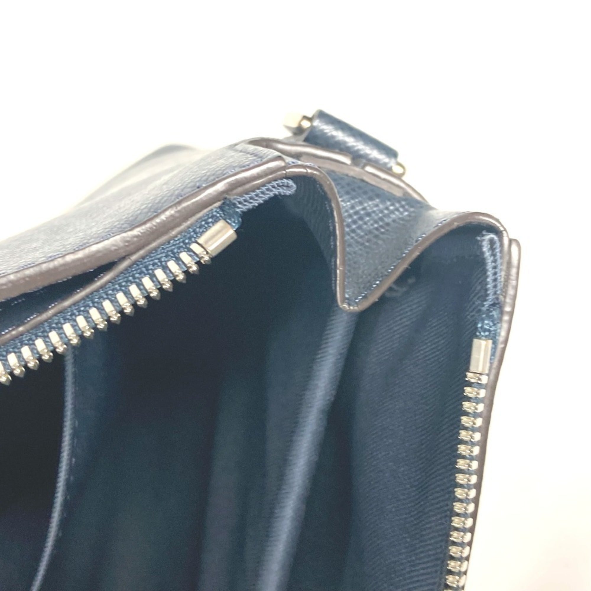 Louis Vuitton Navy Taiga Leather Shoulder Bag
