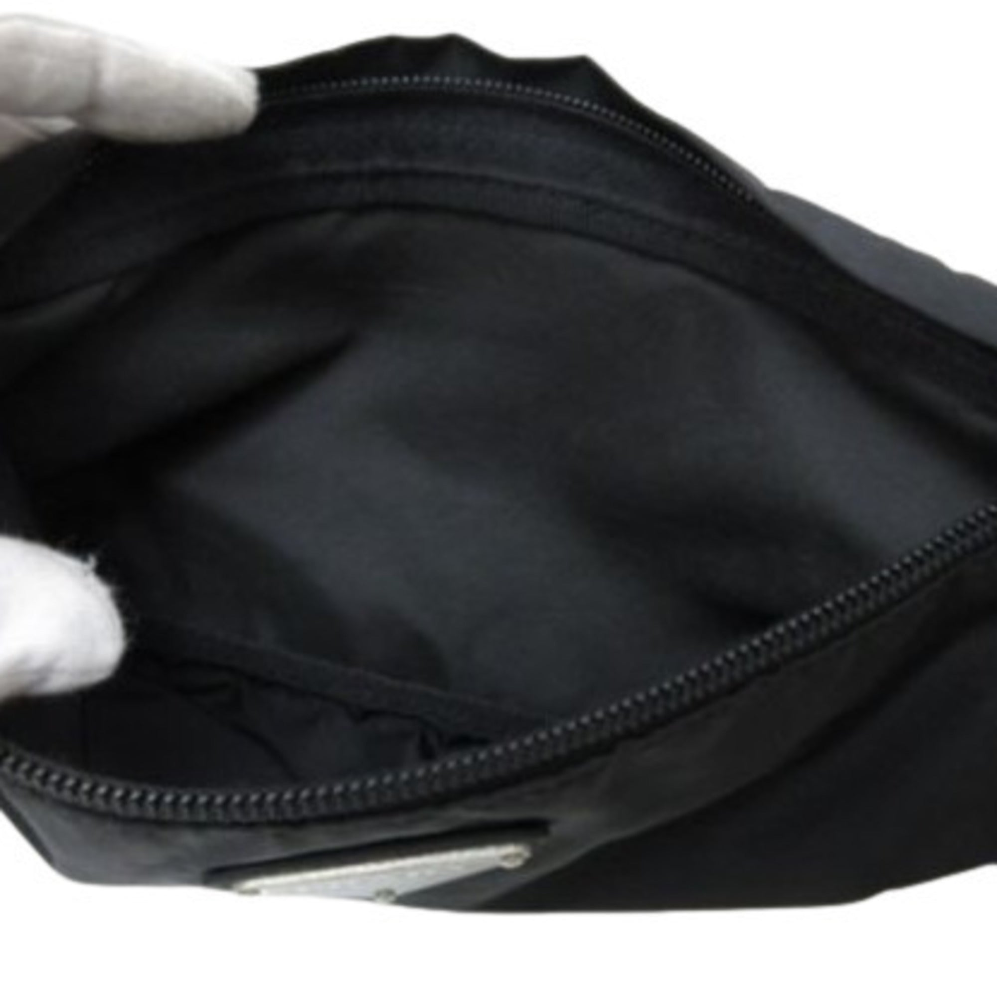 Prada Black Nylon Fanny Pack Sling Bag