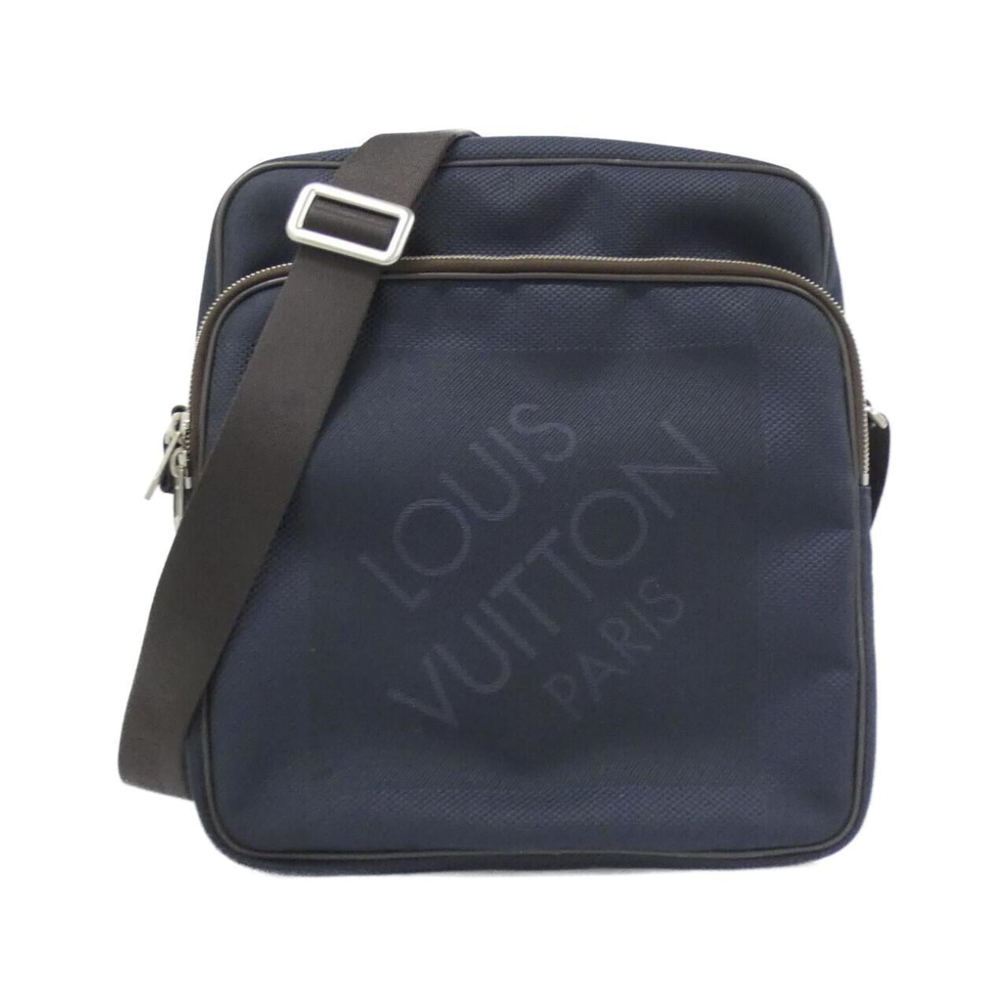 Louis Vuitton Blue Silver Canvas Shoulder Bag