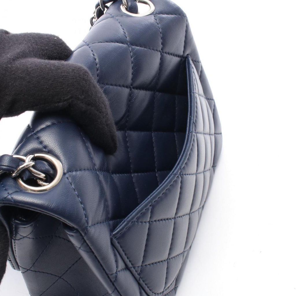 Chanel Navy Leather Shoulder Bag
