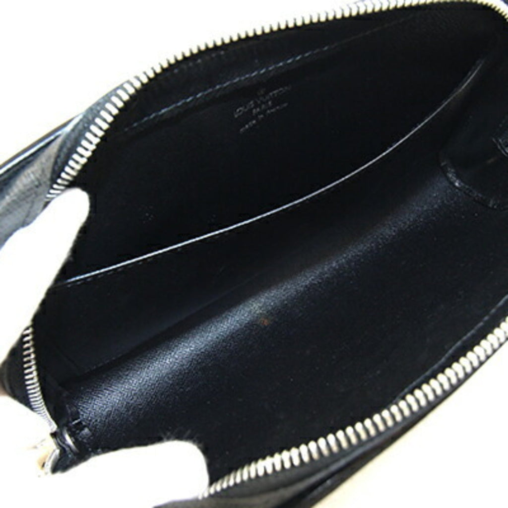 Louis Vuitton Ardoise Black Taiga Leather Clutch Bag