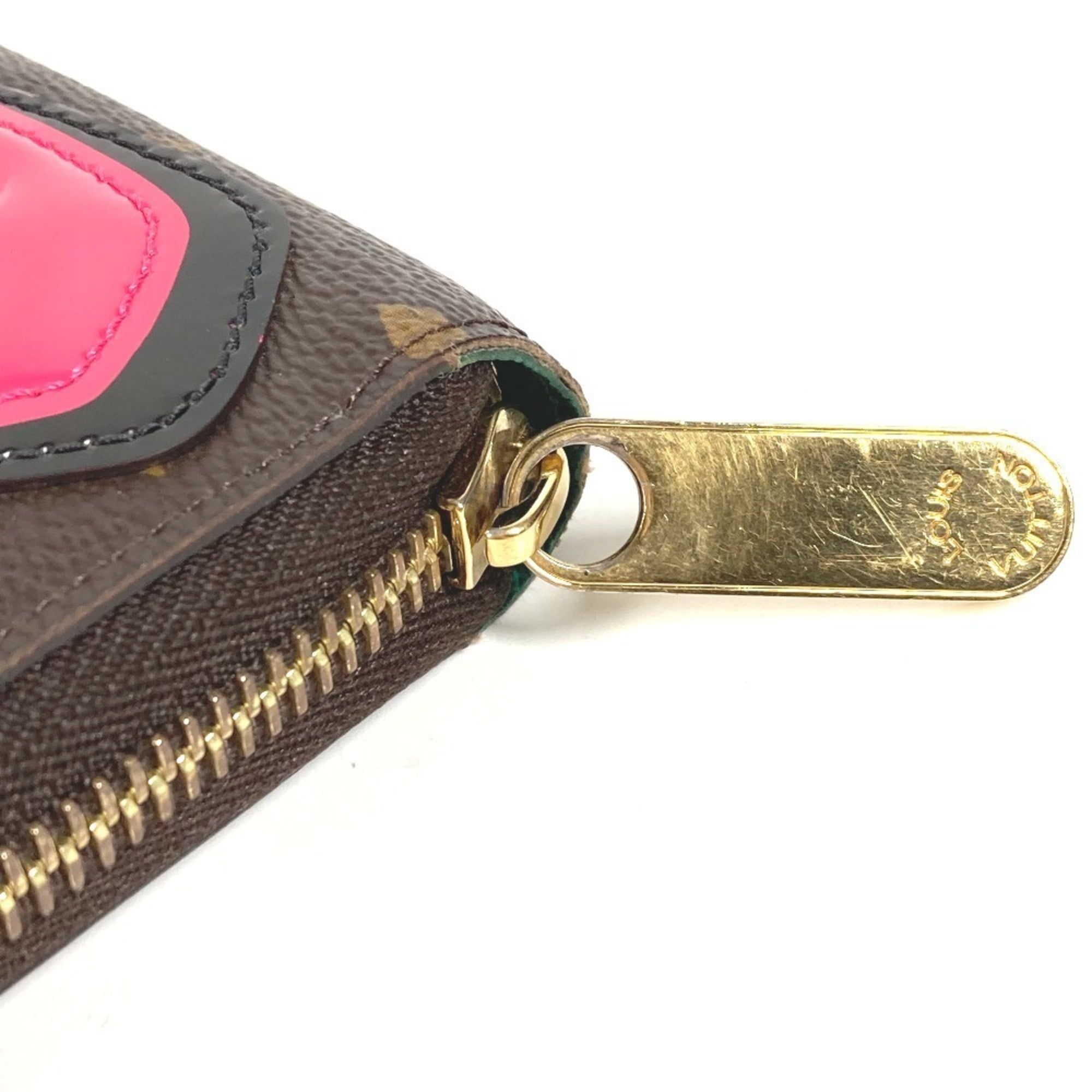 Louis Vuitton Brown Pink Monogram Long Wallet