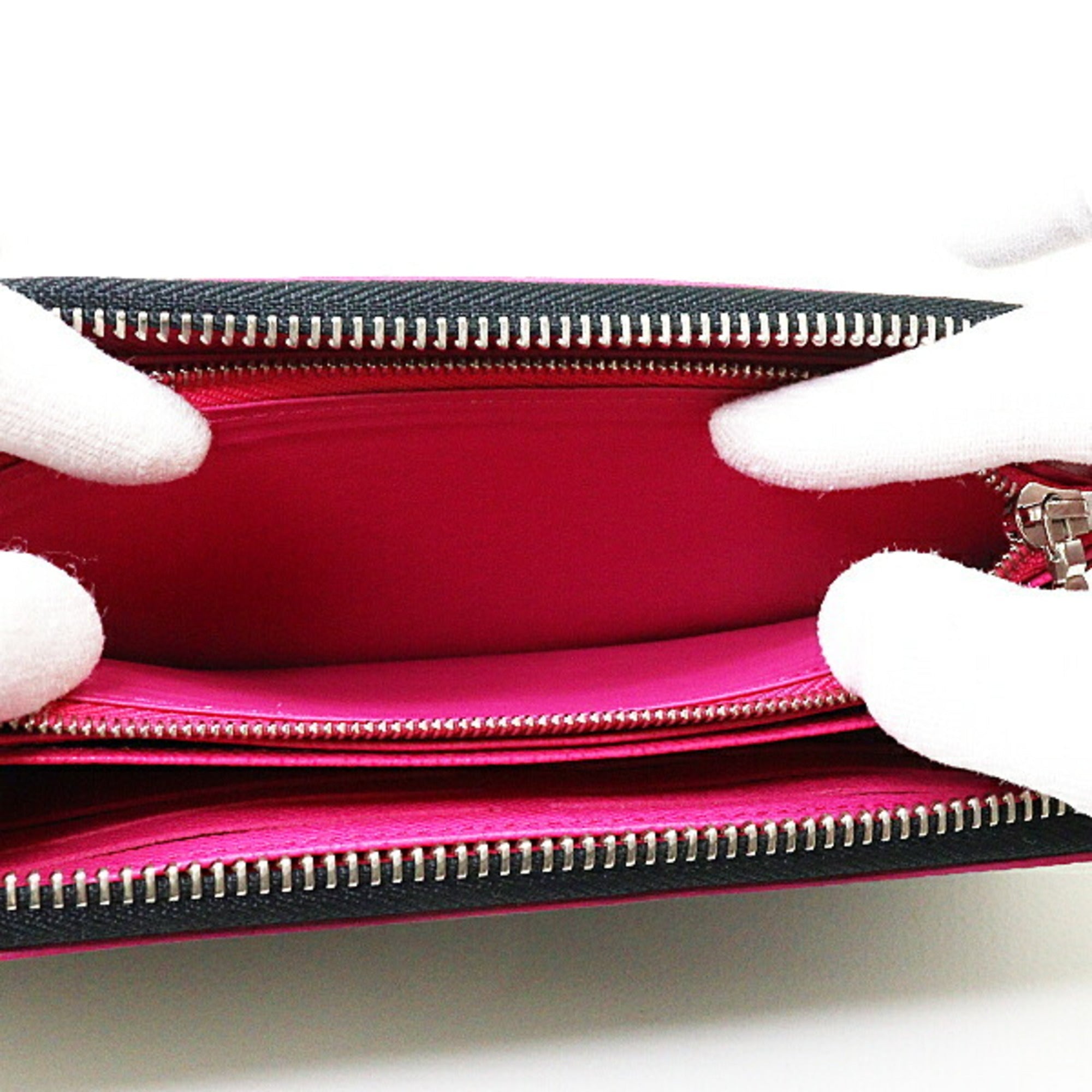Louis Vuitton Epi Black Pink Epi Leather Long Wallet