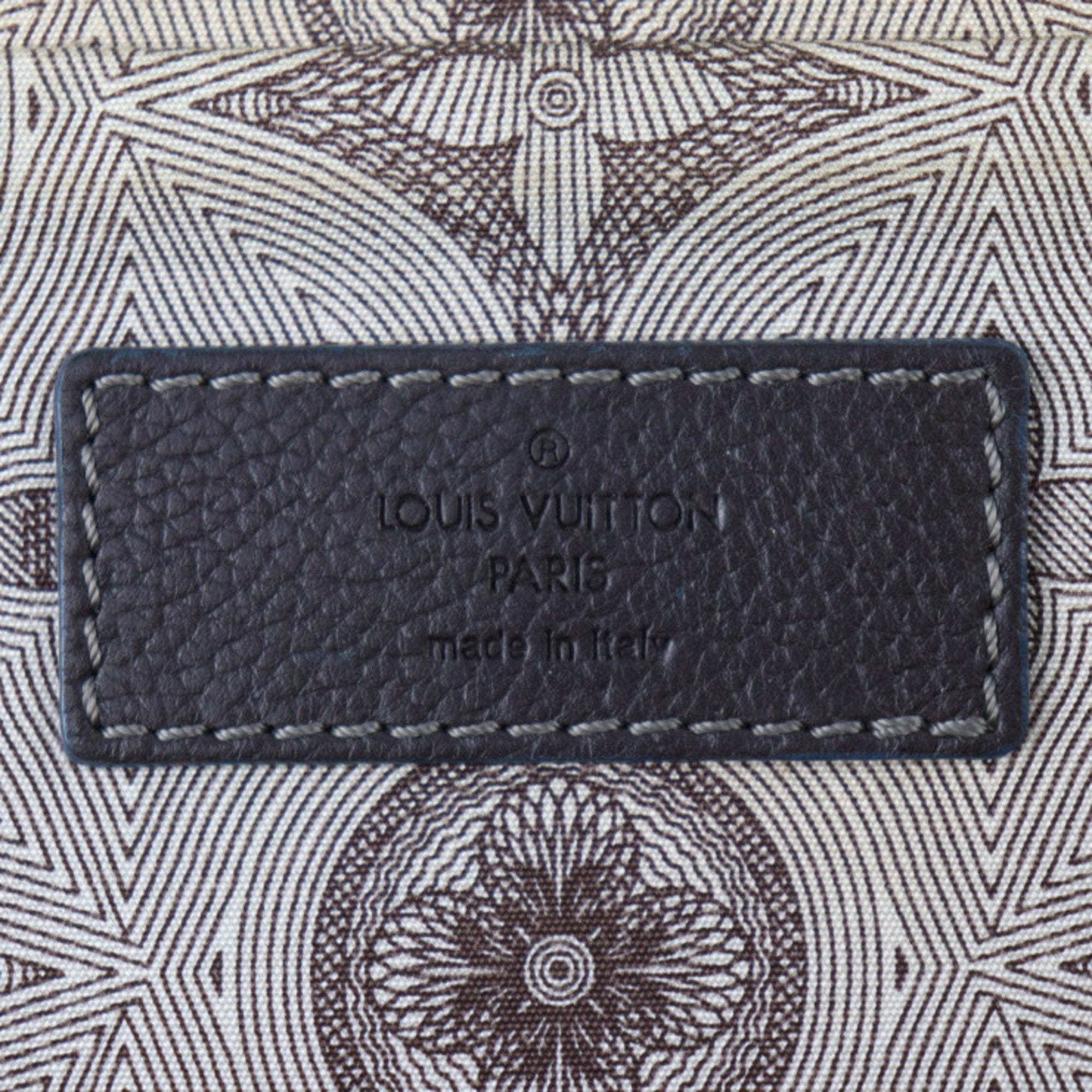 Louis Vuitton Brown Leather Clutch Bag Handbag