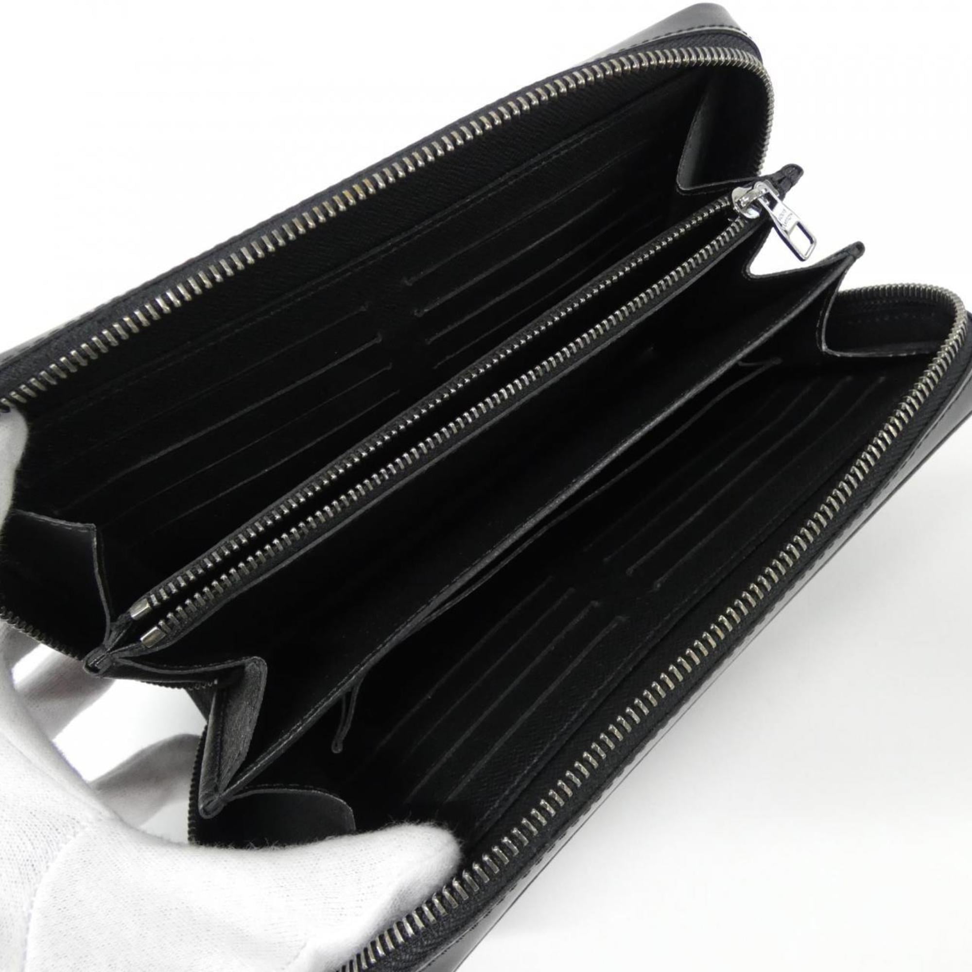 Louis Vuitton Black Coated Canvas Long Wallet