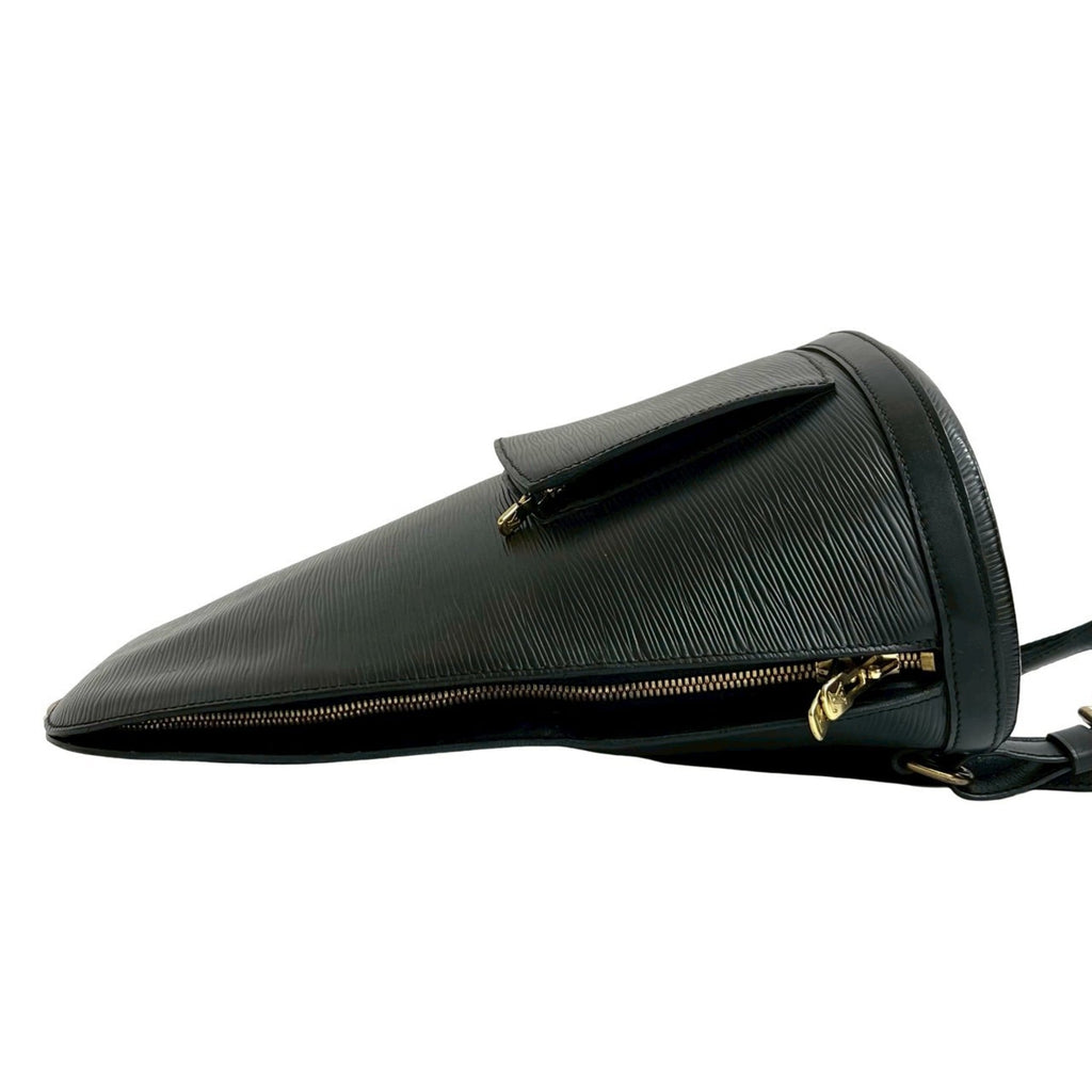 Louis Vuitton Black Leather Backpack