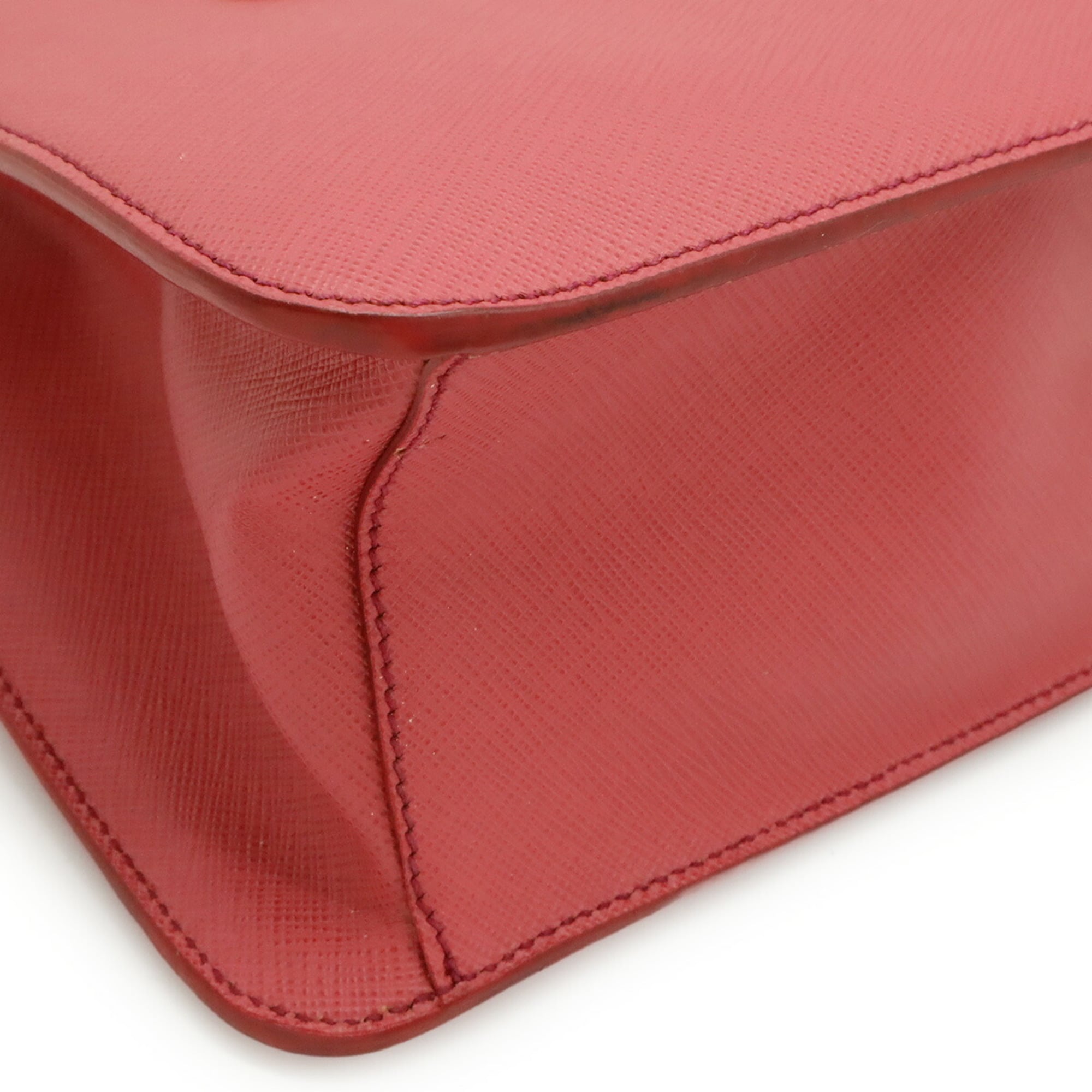 Prada Saffiano Pink Leather Handbag Shoulder Bag