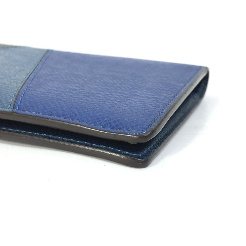 Louis Vuitton Taiga Blue Navy Taiga Leather Long Wallet