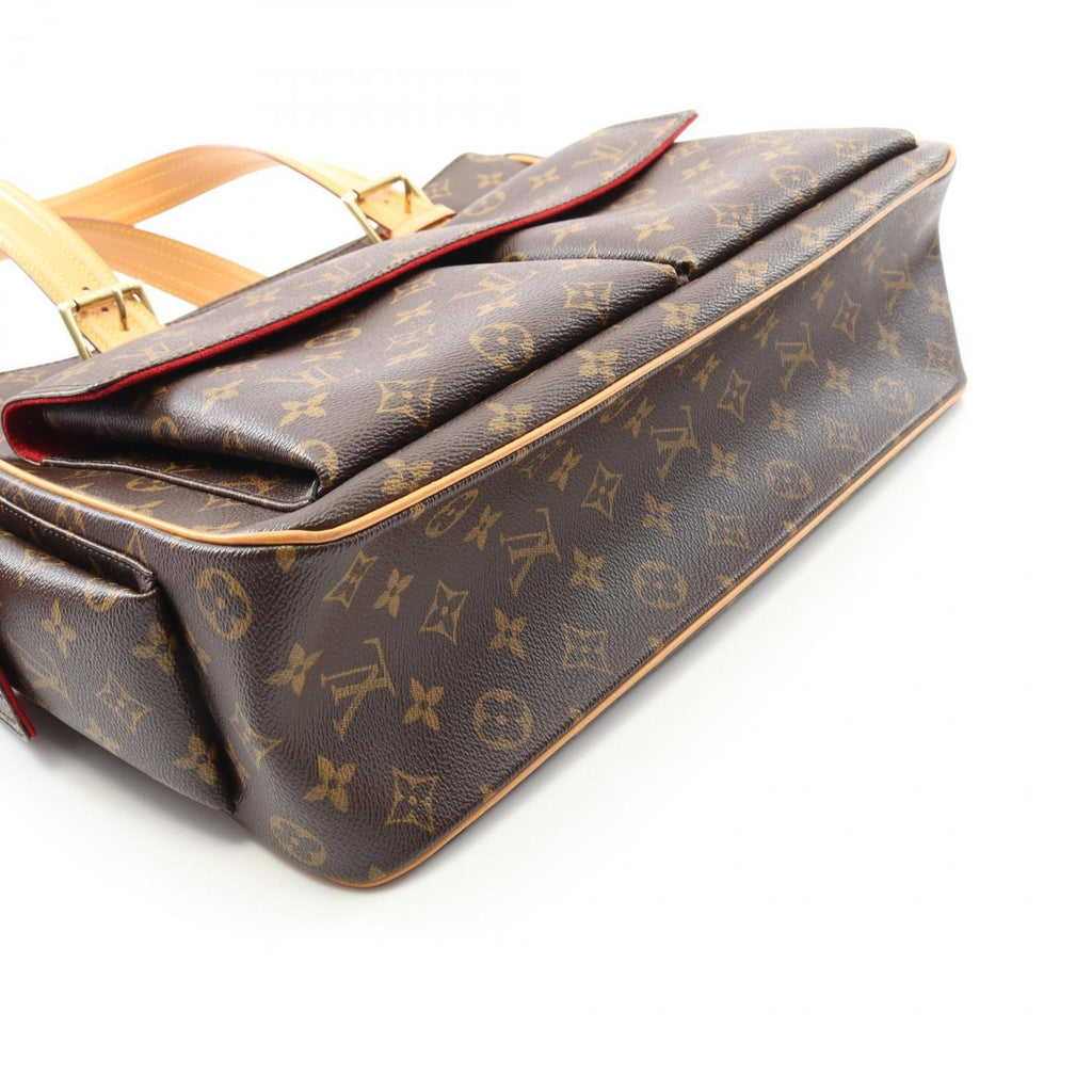 Louis Vuitton Brown Coated Canvas Pvc Monogram Leather Handbag