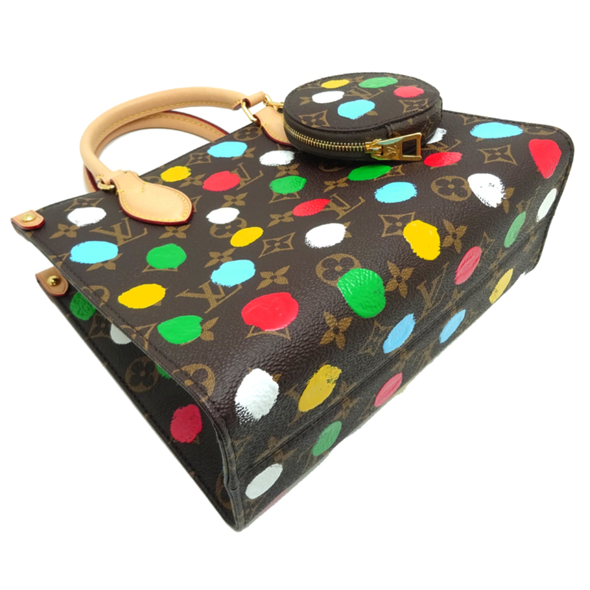 Louis Vuitton Yayoi Kusama Brown Multi-Color Monogram Handbag