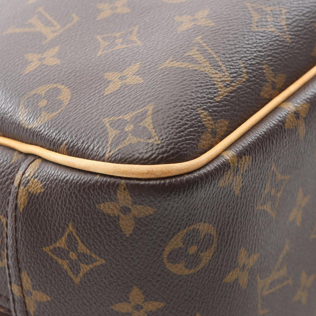 Louis Vuitton Brown Monogram Coated Canvas Leather Handbag