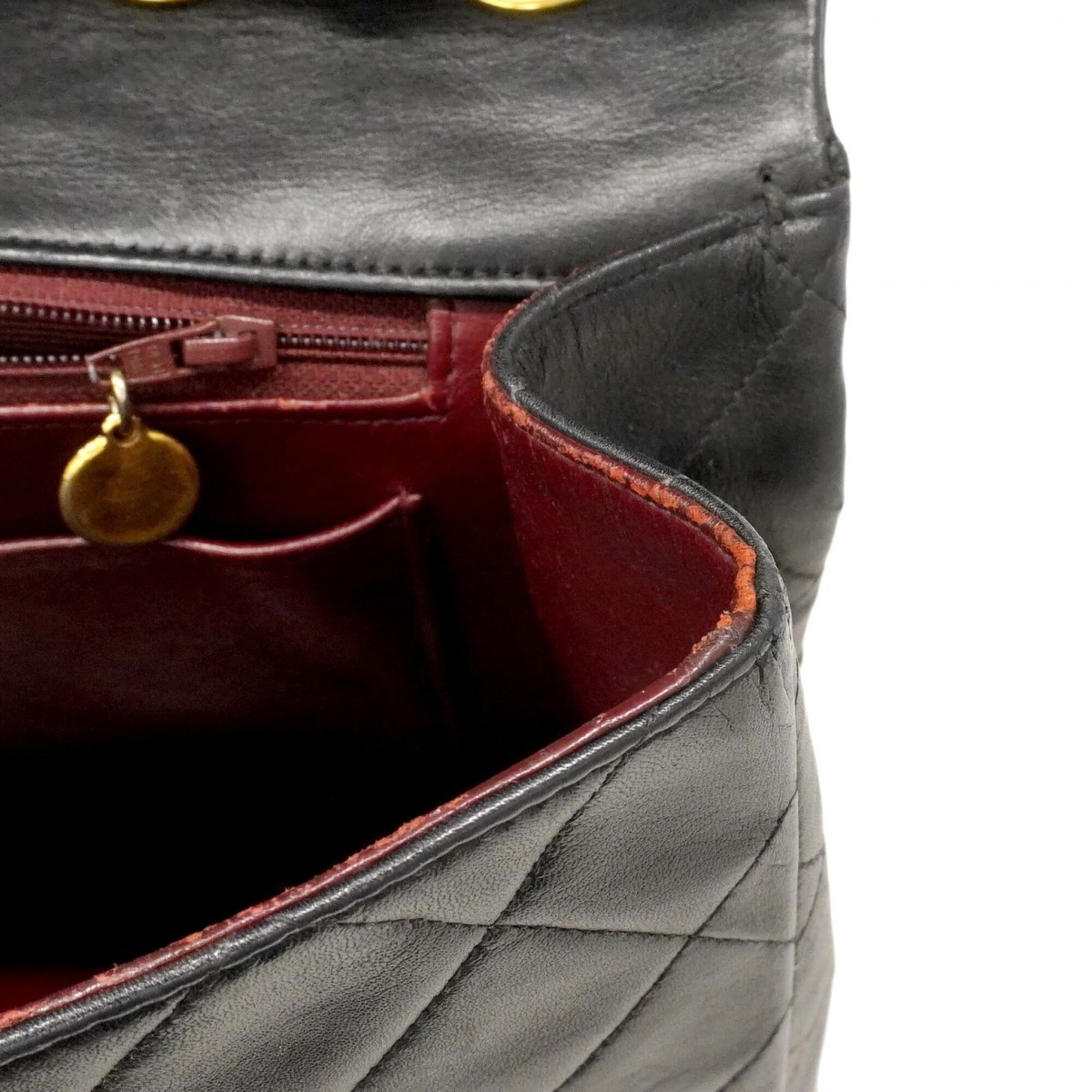 Chanel Black Leather Shoulder Bag