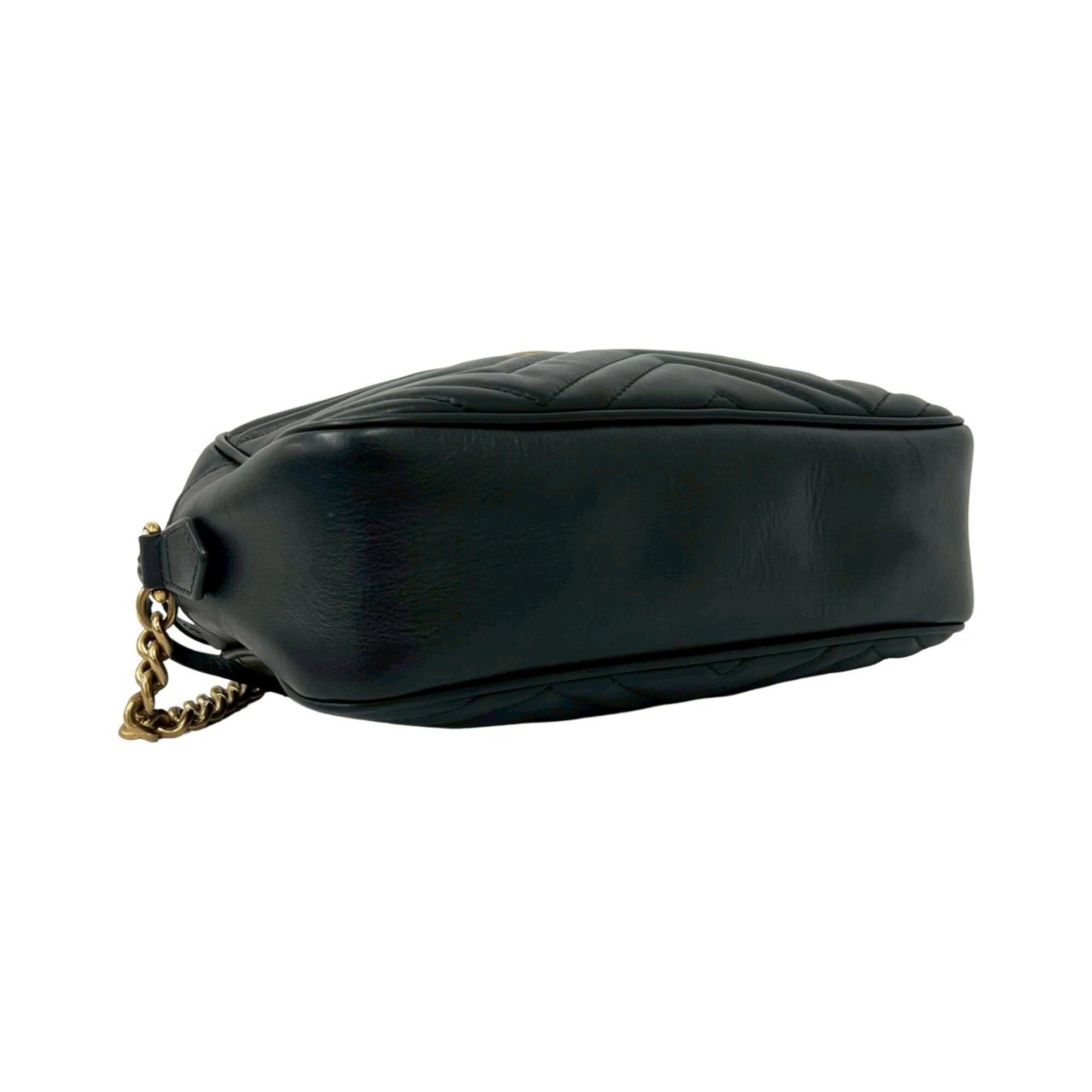 Gucci Black Leather Pochette Shoulder Bag (Pre-Owned)