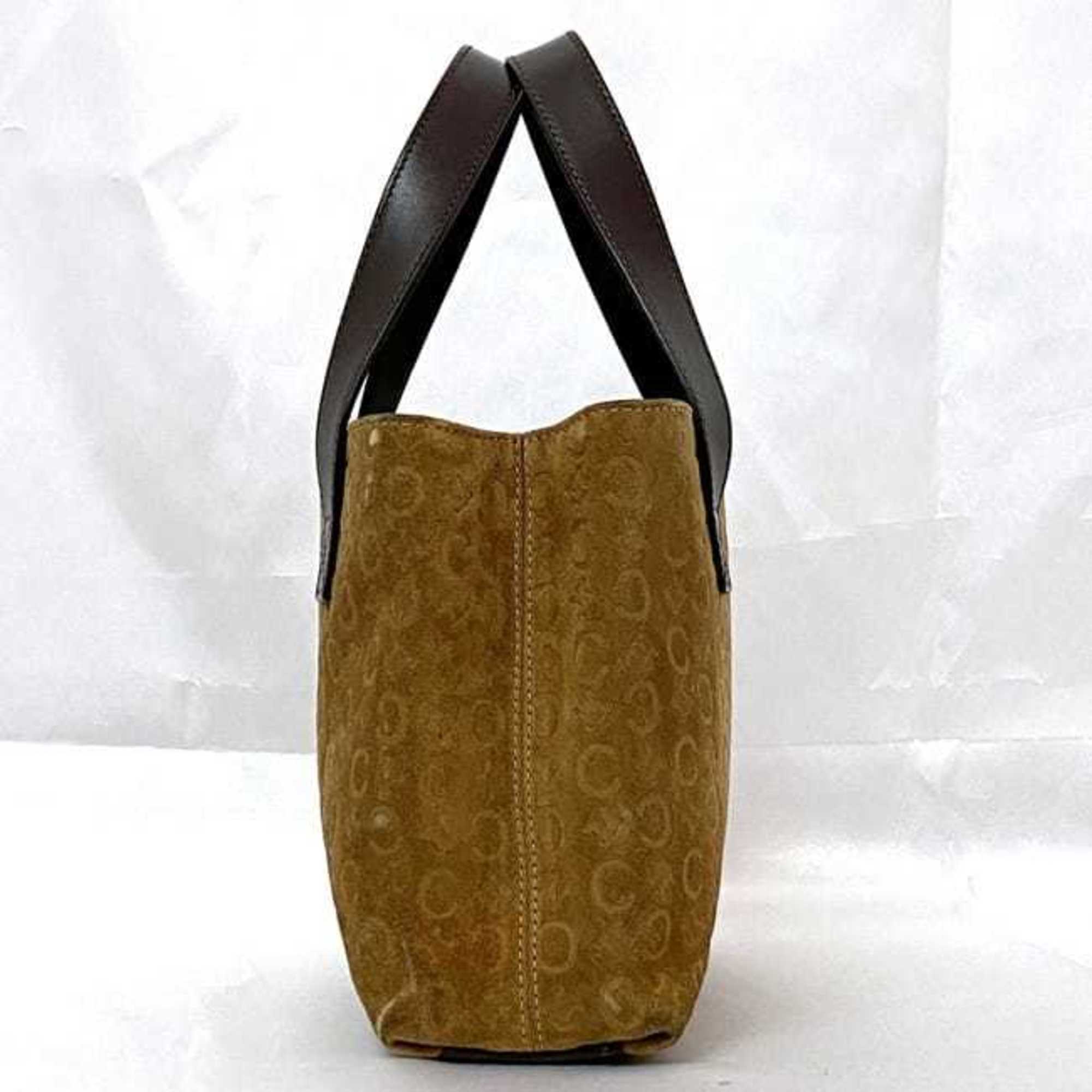 Celine Brown Suede Leather Handbag