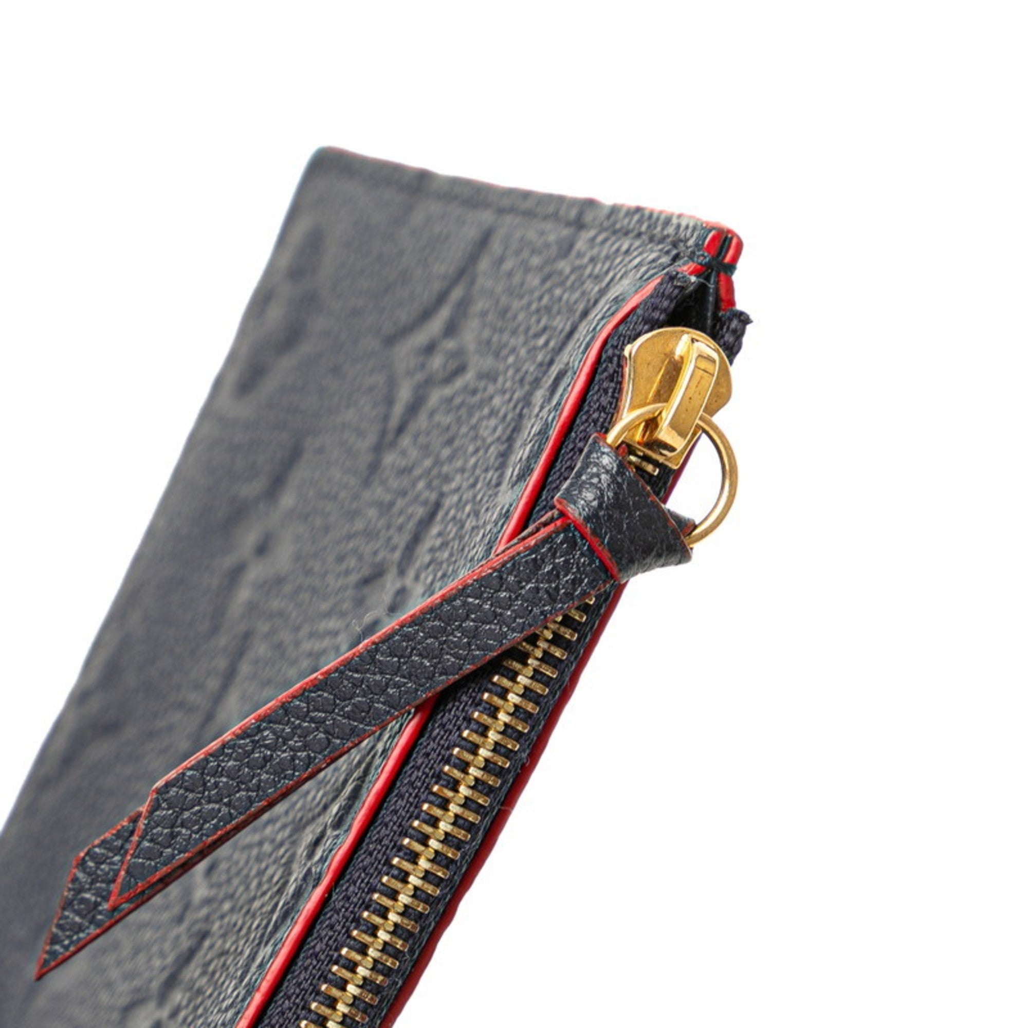 Louis Vuitton Marine Rouge Navy Leather Pochette Shoulder Bag