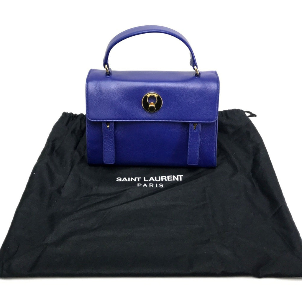 Saint Laurent Blue Leather Handbag (Pre-Owned)