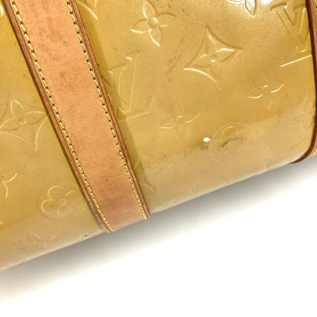 Louis Vuitton Beige Galle Monogram Vernis Boston Bag