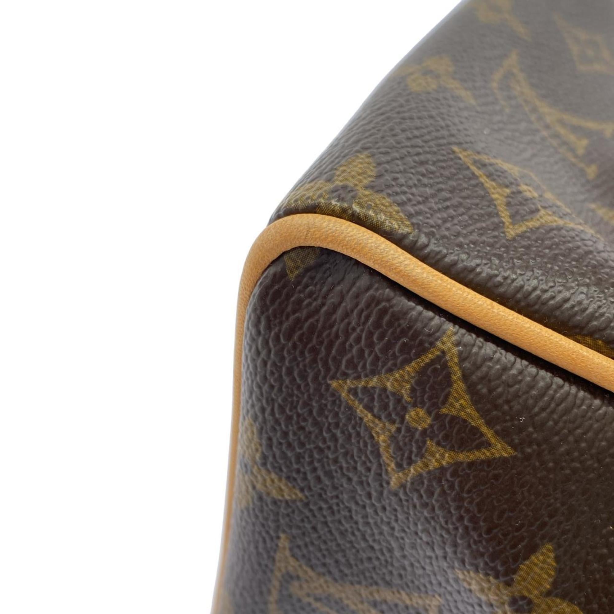 Louis Vuitton Marron Coated Canvas Handbag