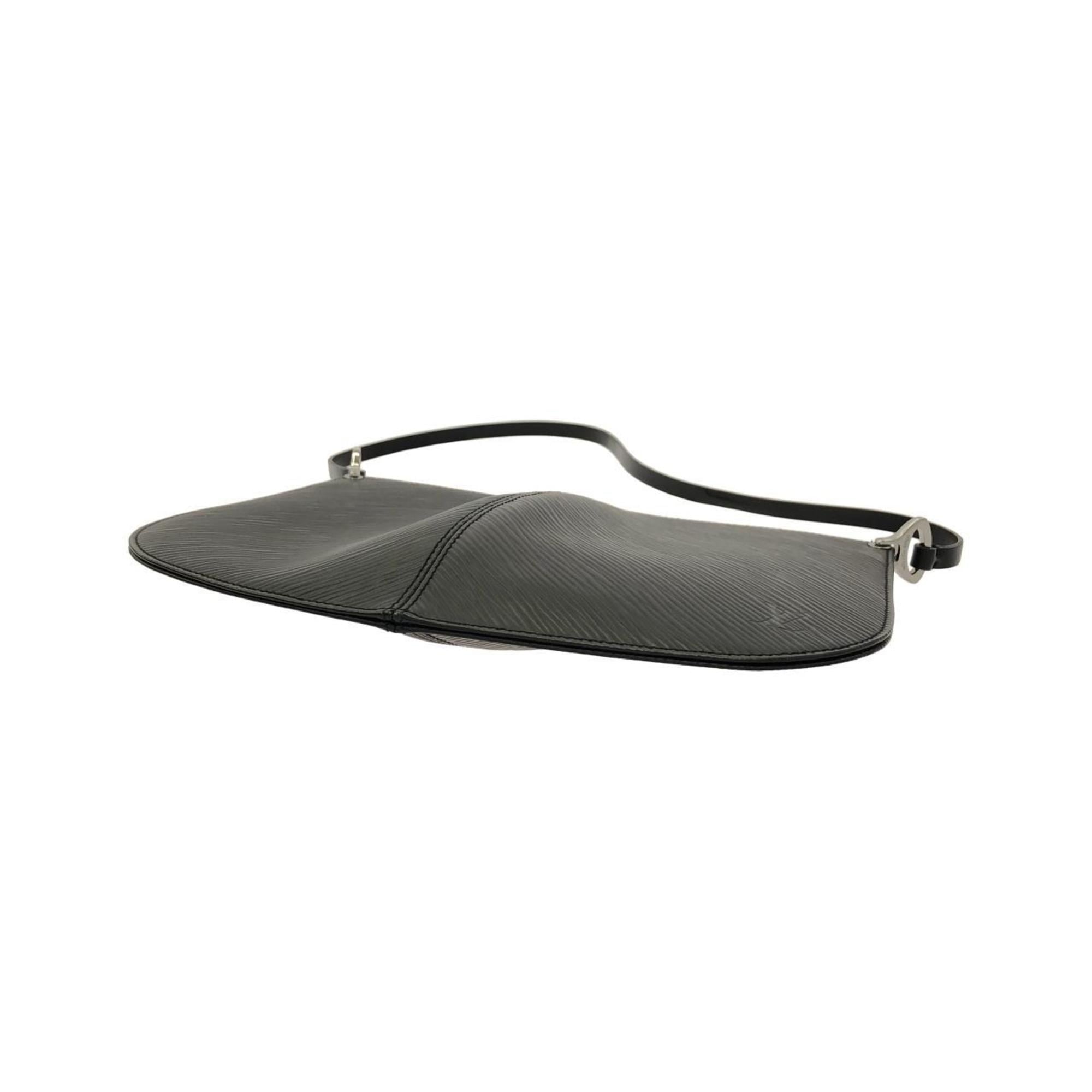 Louis Vuitton Black Leather Pochette Pouch