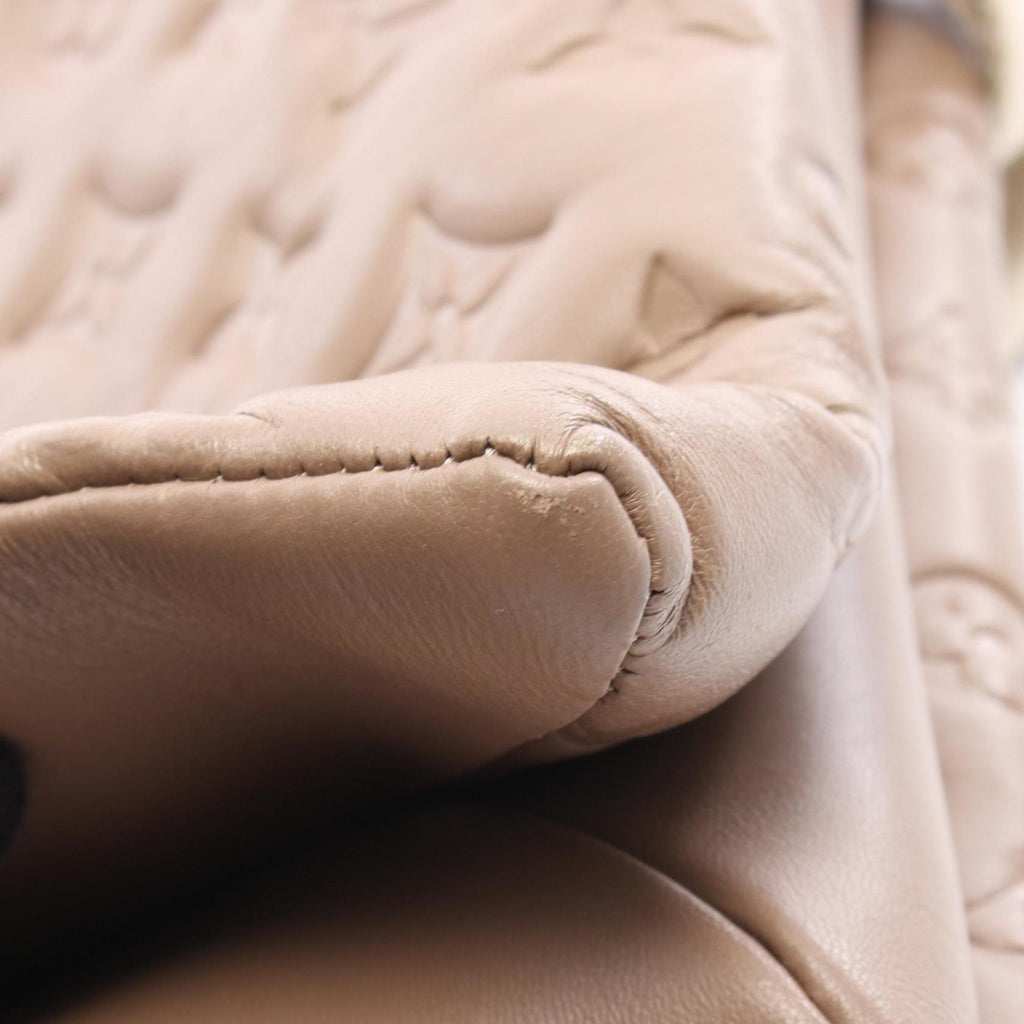 Louis Vuitton Beige Taupe Leather Shoulder Bag