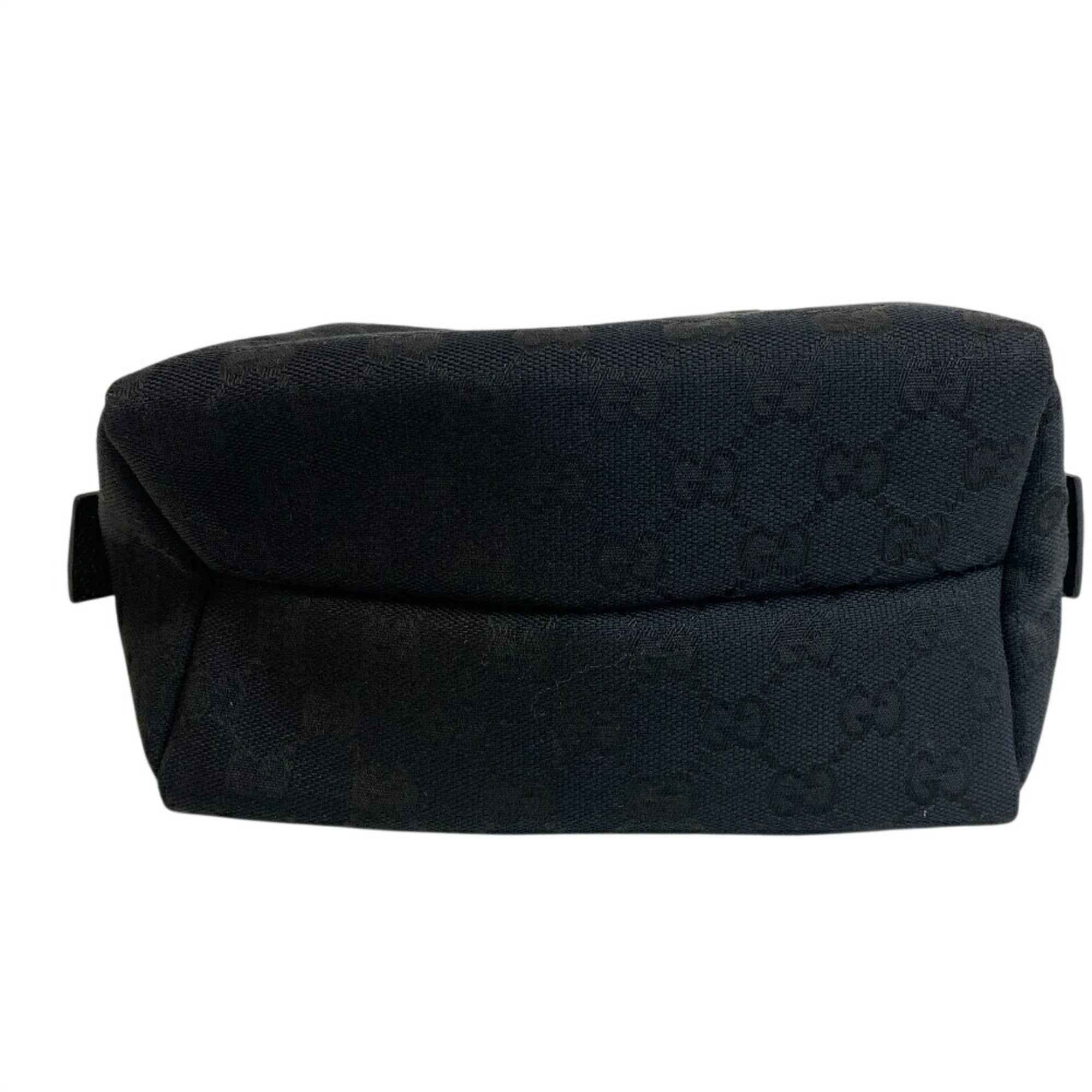 Gucci Black Gg Canvas Handbag (Pre-Owned)