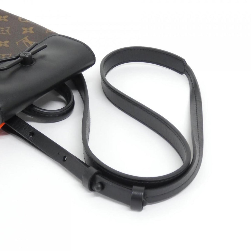 Louis Vuitton Dark Brown Marron Coated Canvas Shoulder Bag