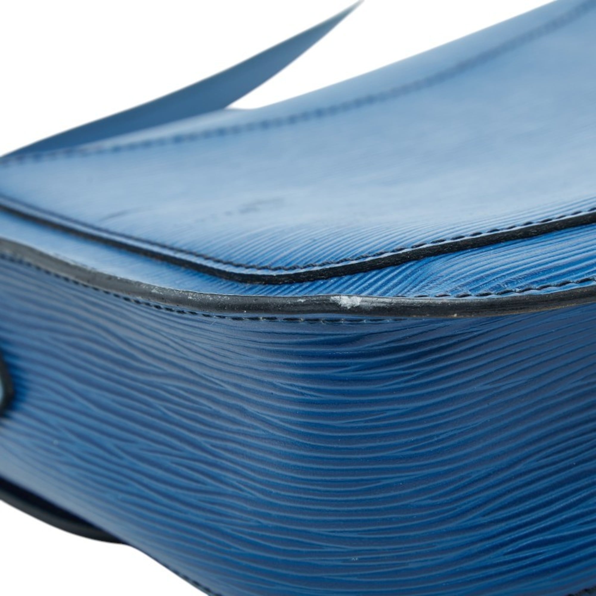 Louis Vuitton Toledo Blue Leather Shoulder Bag