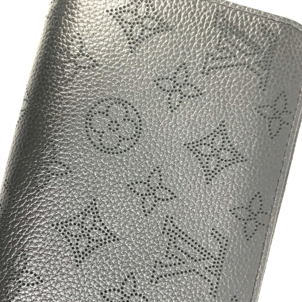 Louis Vuitton Black Mahina Leather Long Wallet