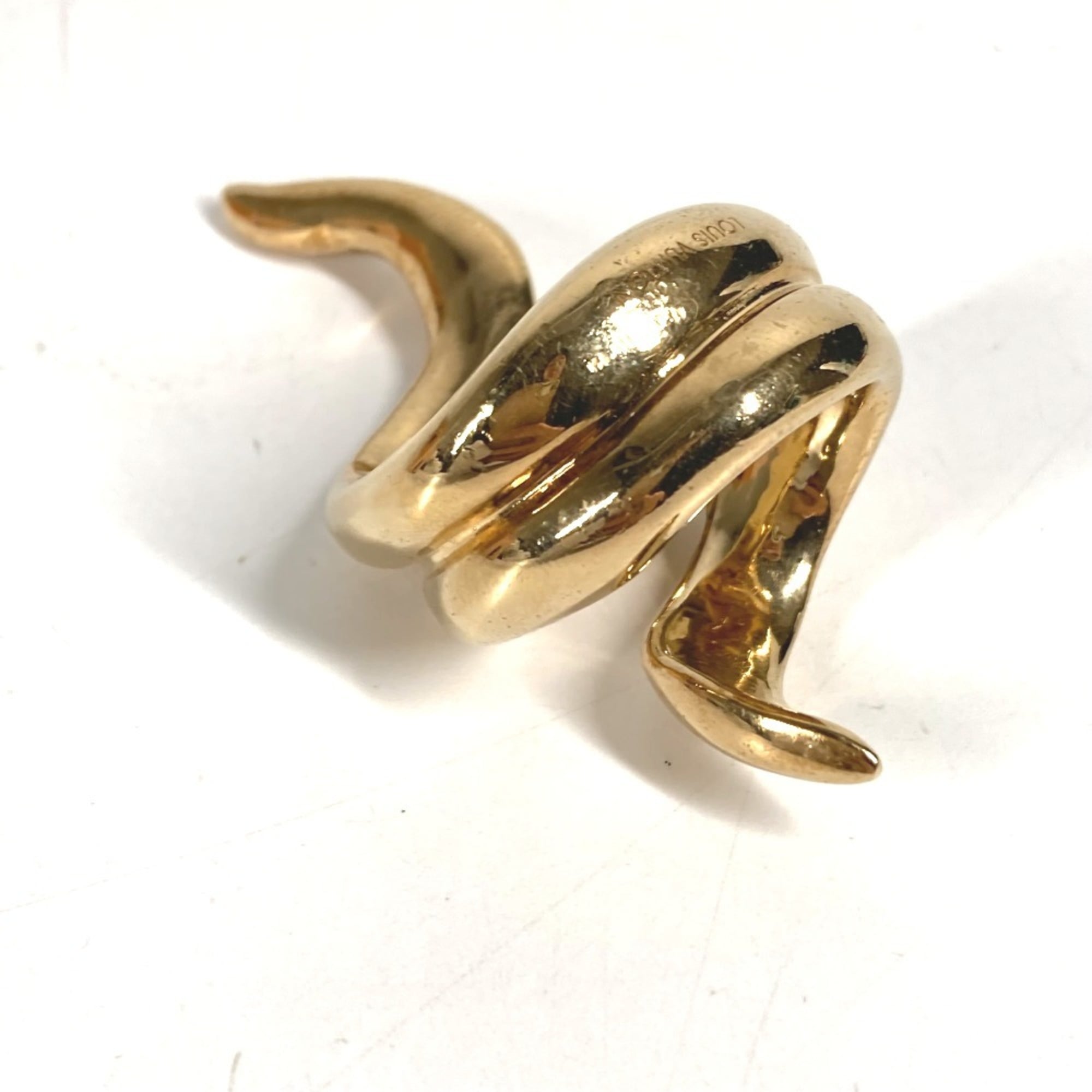 Louis Vuitton Gold Metal Band Ring