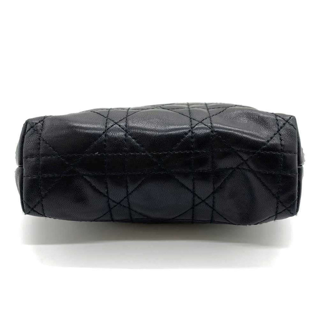 Christian Dior Black Leather Pouch (Pre-Owned)