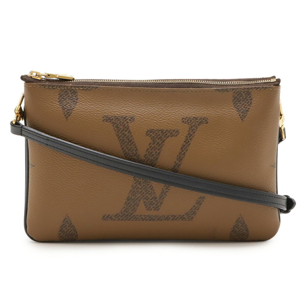 Louis Vuitton Brown Light Brown Monogram Monogram Reverse Clutch Bag Pochette Shoulder Bag